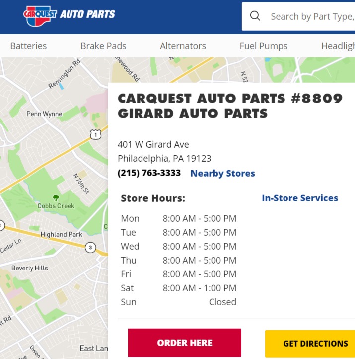 Carquest Auto Parts - GIRARD AUTO PARTS