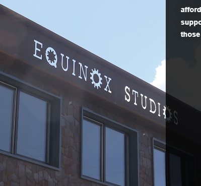 Equinox Studios Big Blue Building