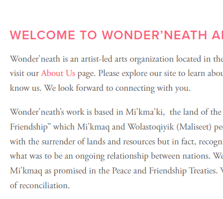 Wonder'neath Art Society