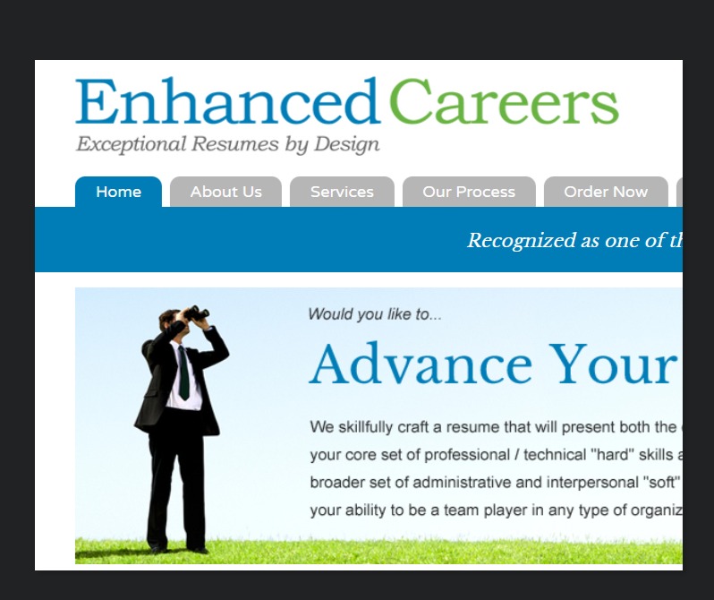 Enhanced Careers / Professional Resume Writer / Writing since 1992