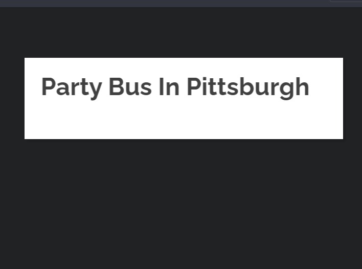 Pittsburgh Party Bus Charter Limo