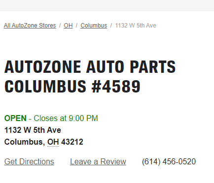 AutoZone Auto Parts