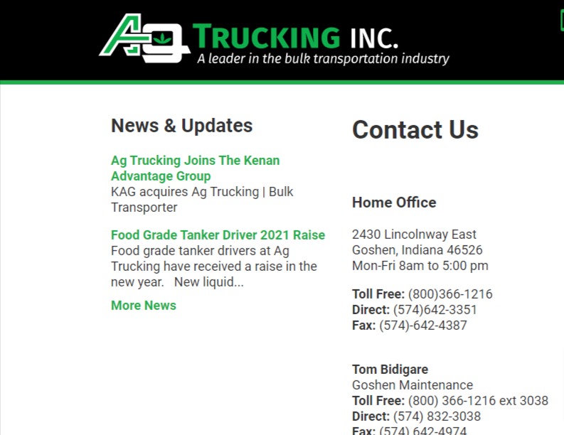 A G Trucking