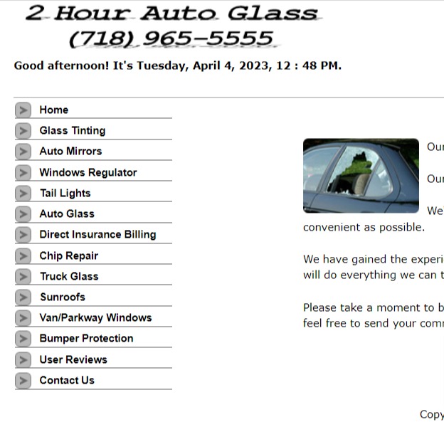 2 Hour Auto Glass