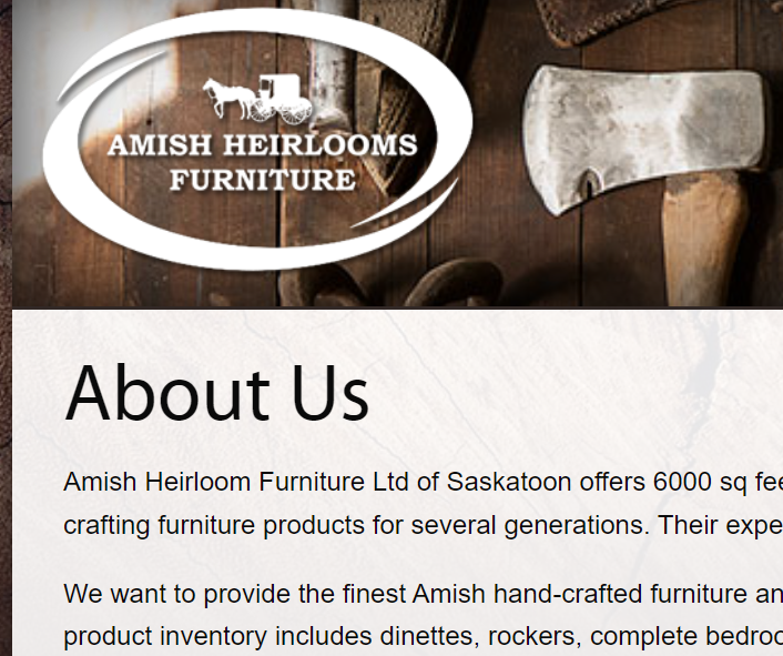 Amish Heirlooms Furniture Ltd