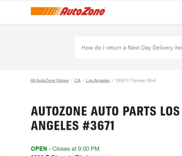 AutoZone Auto Parts