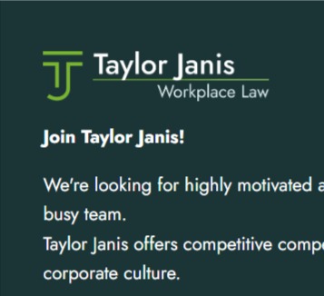 Taylor Janis LLP Vancouver Employment Lawyers