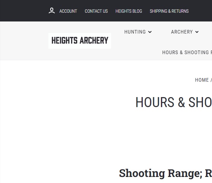 Heights Outdoors and Archery Range