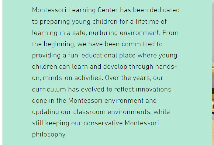 Montessori Learning Center