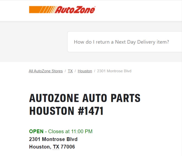 AutoZone Auto Parts