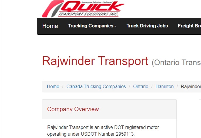 Rajwinder Transport