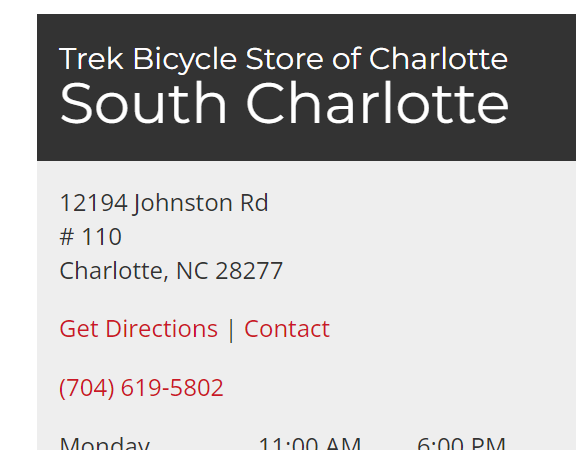 Trek Bicycle Store of Charlotte
