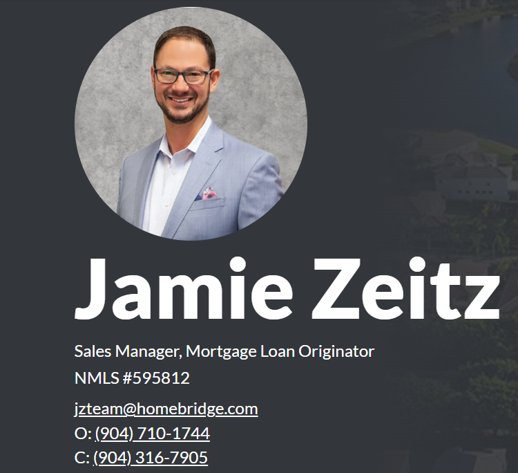 Jamie Zeitz | Homebridge | Sales Manager, Mortgage Loan Originator