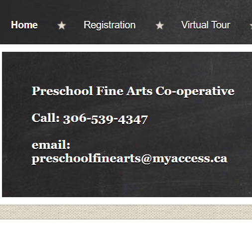 Preschool Fine Arts Co-operative
