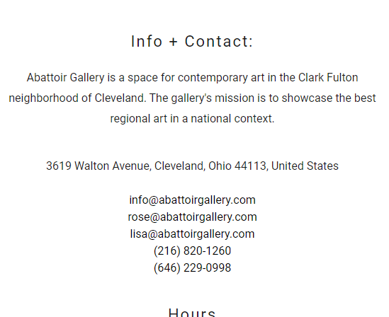 Abattoir Gallery