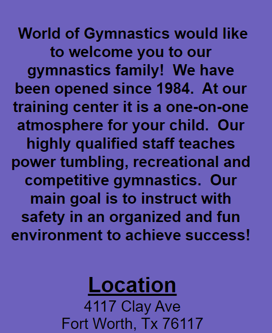 Kramer's World of Gymnastics
