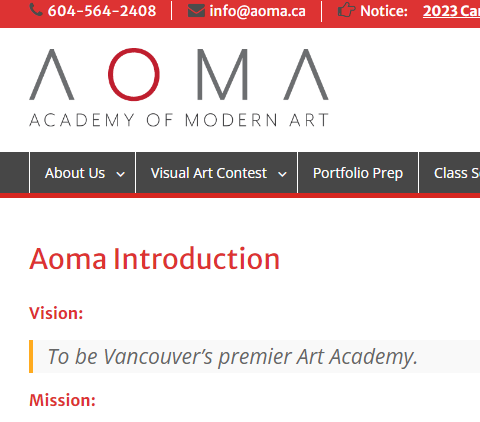 AOMA - Academy of Modern Art