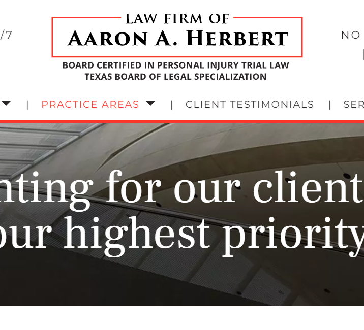 4.6 ⭐ Law Firm of Aaron A. Herbert, P.C. Reviews by Real Customers 2024