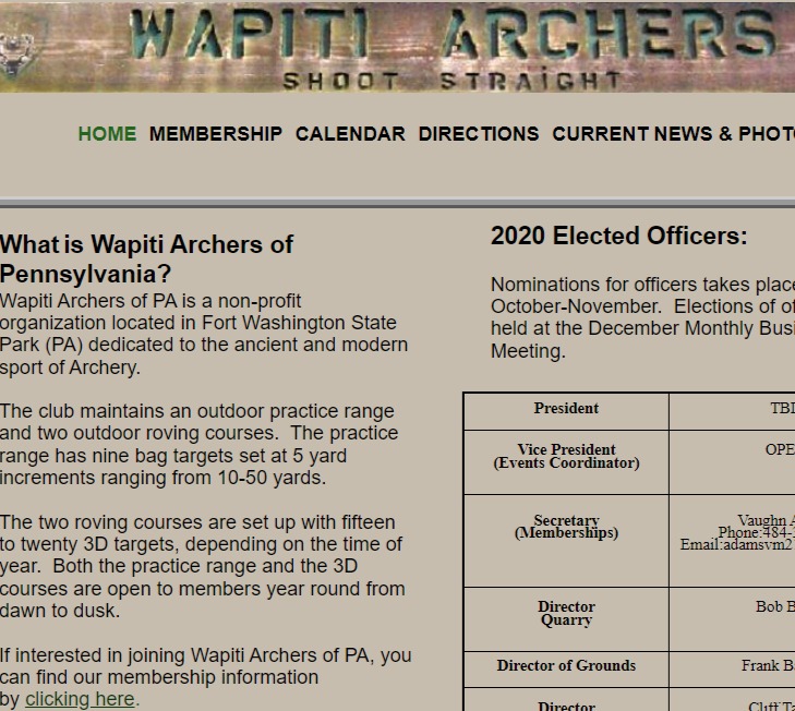 Wapiti Archers of Pennsylvania