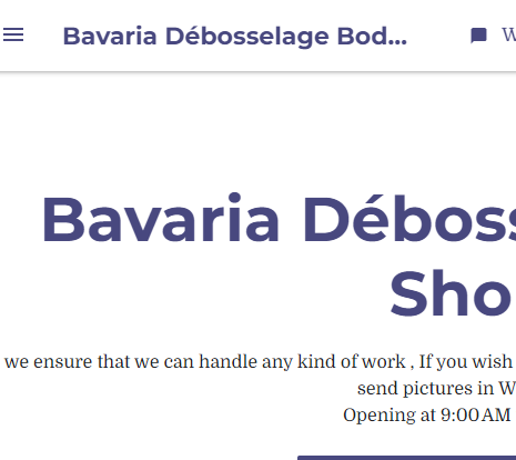 Bavaria Débosselage Body Shop