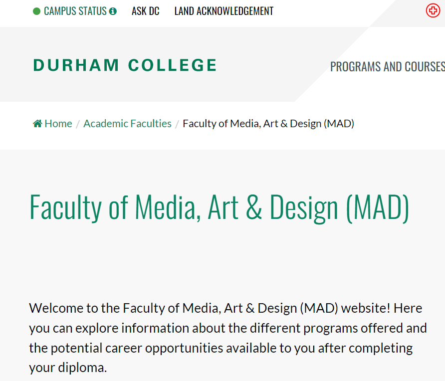School of Media, Art & Design