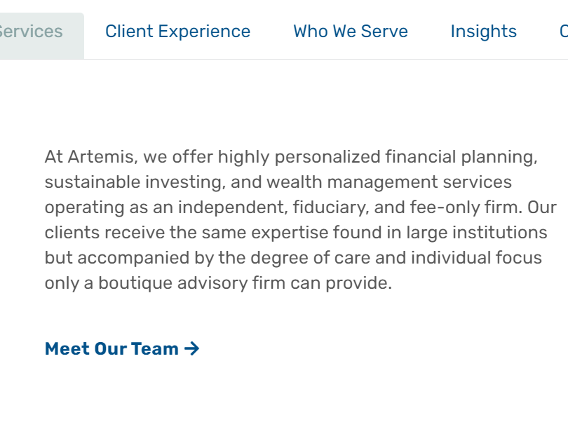 Artemis Financial Advisors