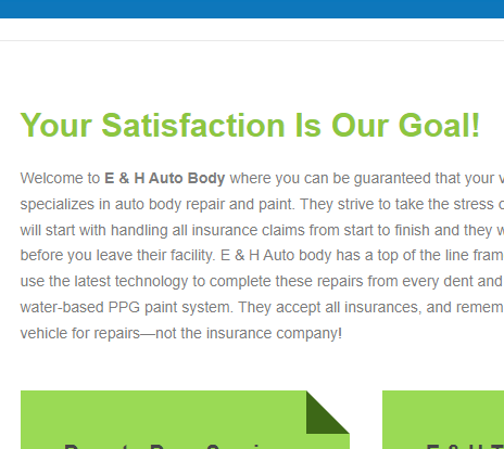 E & H Auto Body