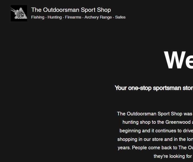 The Outdoorsman Sport Shop