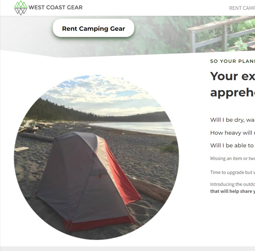 West Coast Gear (camping gear rental)