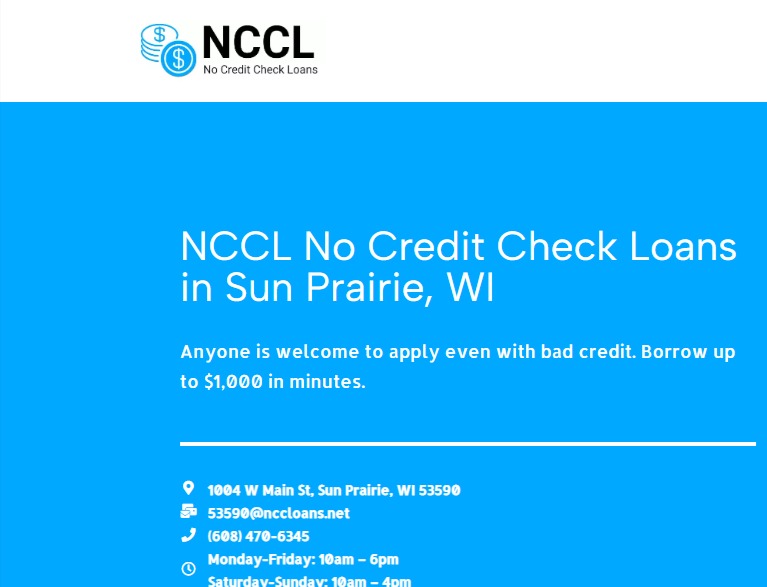 NCCL No Credit Check Loans