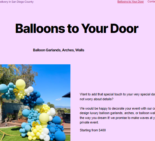 Balloons To Your Door