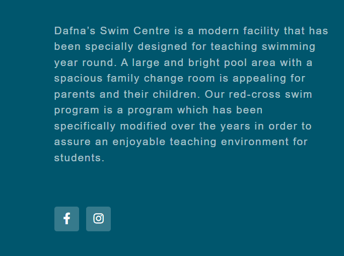 Dafna's Swim Centre Inc