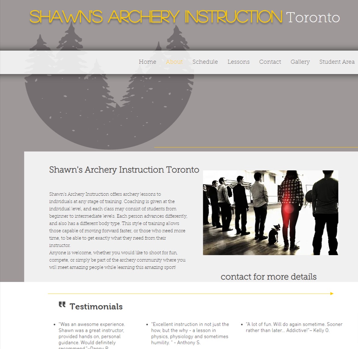 Shawn's Archery Instruction Toronto