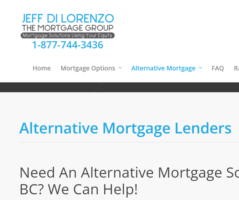 Jeff Di Lorenzo Home Equity Loans Private Lending B-Lenders