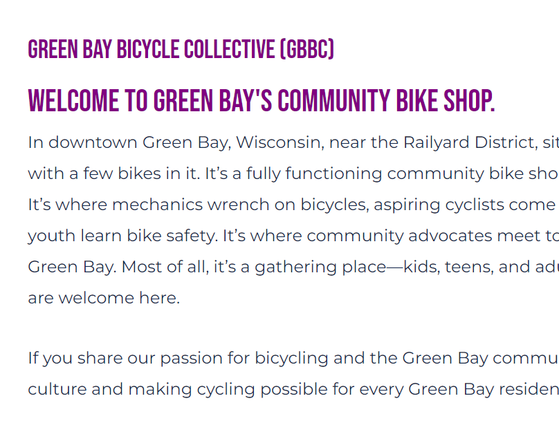 Green Bay Bicycle Collective