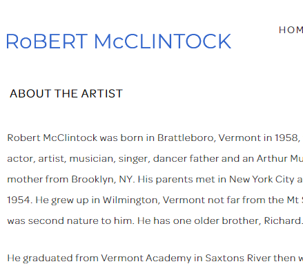 Robert McClintock Studio & Gallery