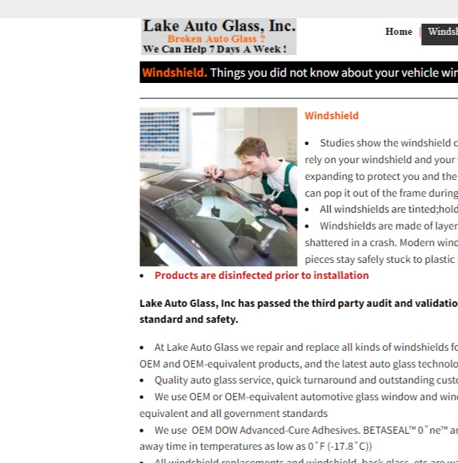 Lake Auto Glass, Inc