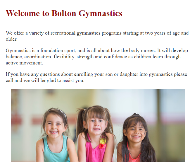 Bolton Gymnastics Club
