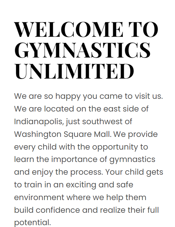 Gymnastics Unlimited Inc