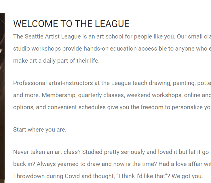 Seattle Artist League Art School