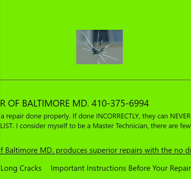 Canes Windshield Repair 40 YEARS EXPERIENCE Repair only specialist.