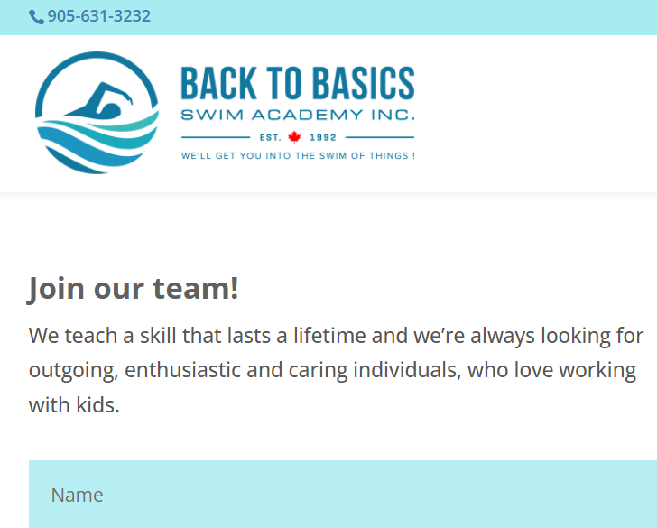 Back to Basics Swim Academy