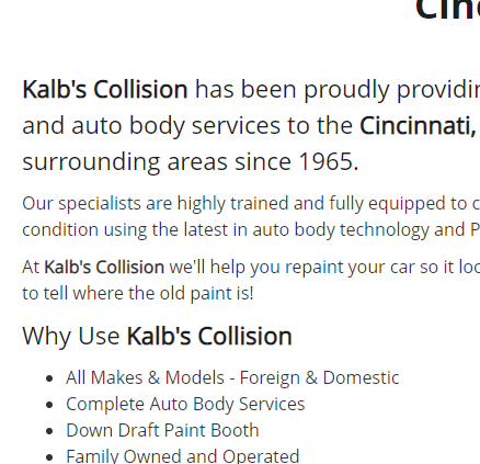 Kalb's Auto Body