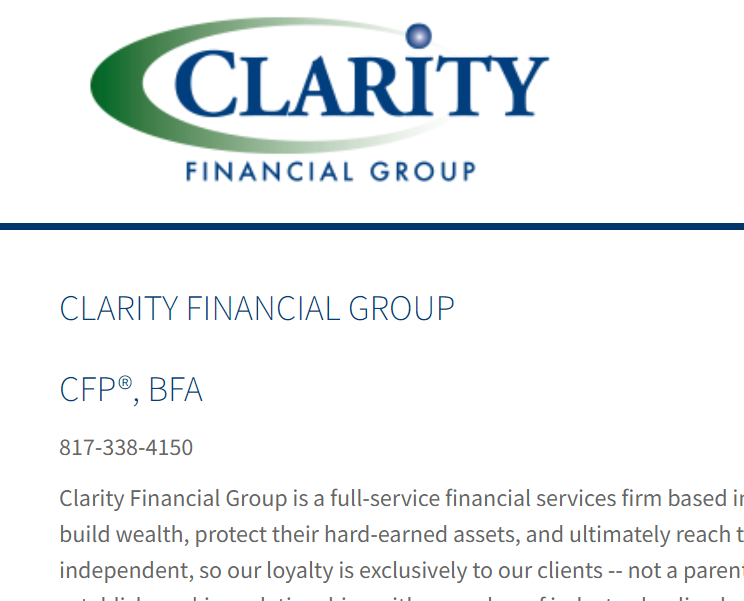 Clarity Financial Group