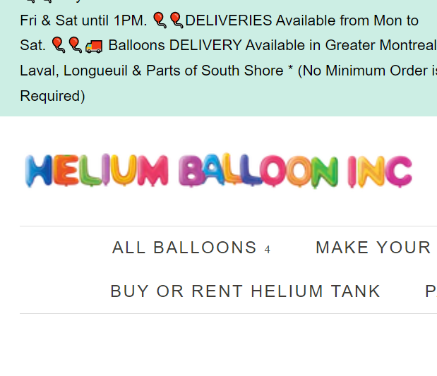 Helium Balloon Inc
