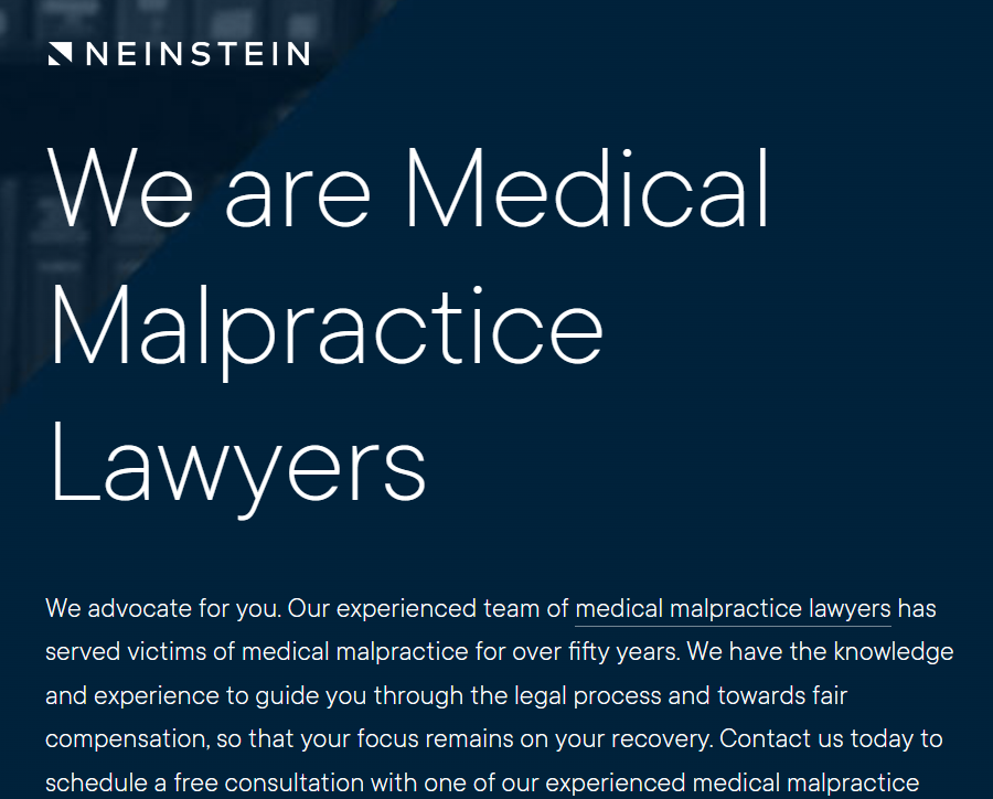 Neinstein Medical Malpractice Lawyers