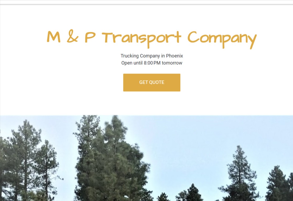 M & P Transport Company