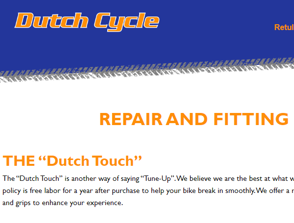 Dutch cheap cycle repair