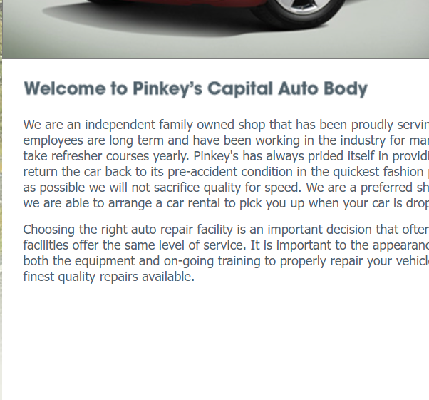 Pinkey's Capital Auto Body