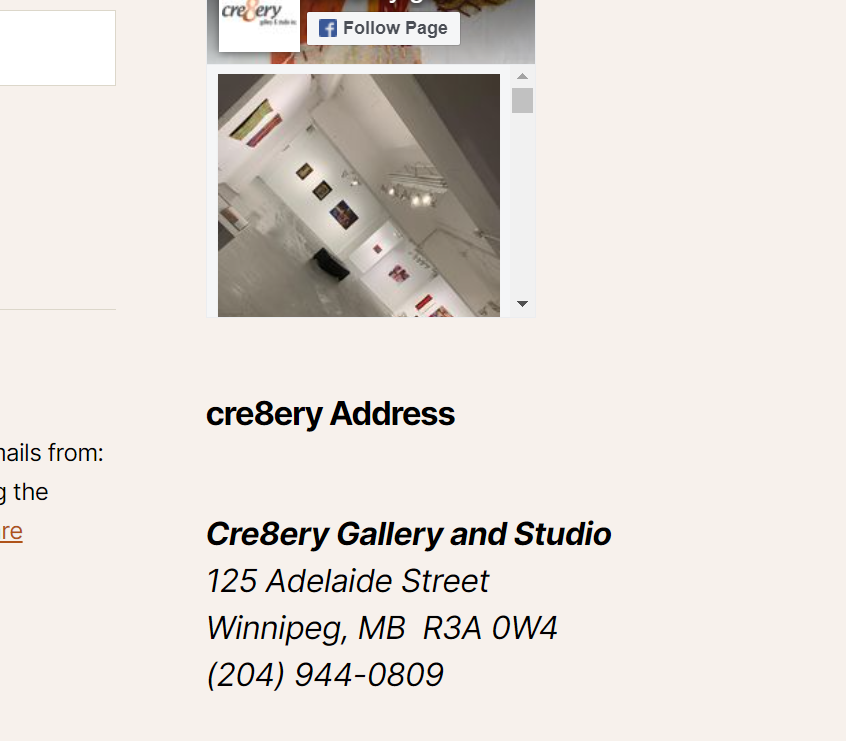 Cre8ery Gallery And Studio (inc.)